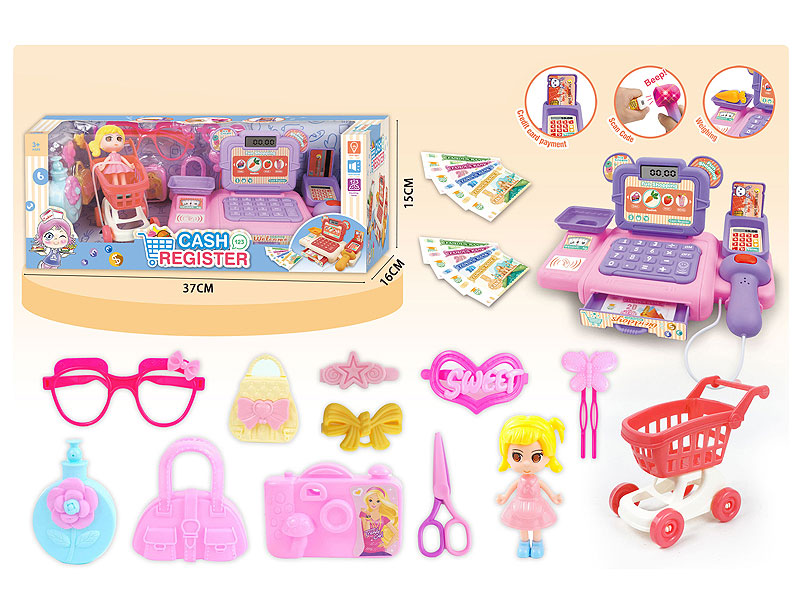 Cash Register Set W/L_S toys