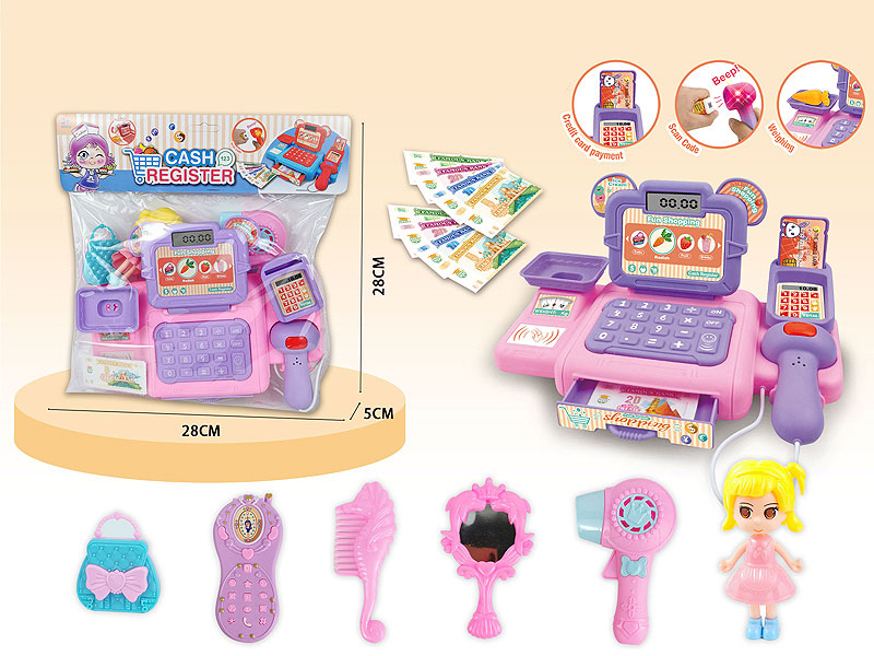 Cash Register Set W/L_S toys
