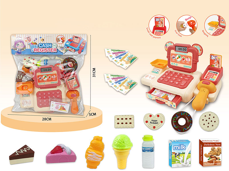 Cash Register Set W/L_S toys