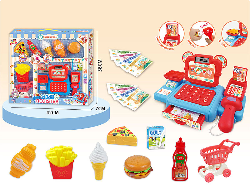 Cash Register Set W/L_S toys
