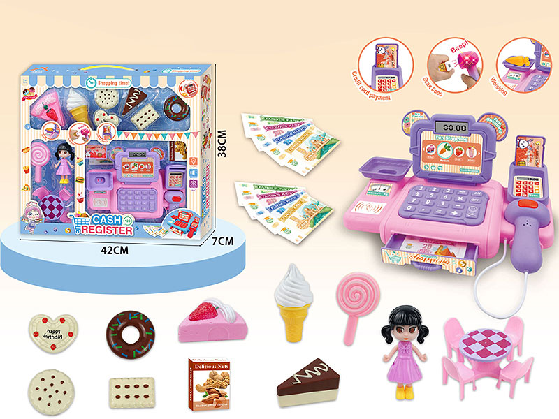 Cash Register Set W/L_S toys