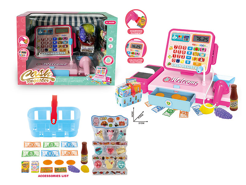 Cash register set toys