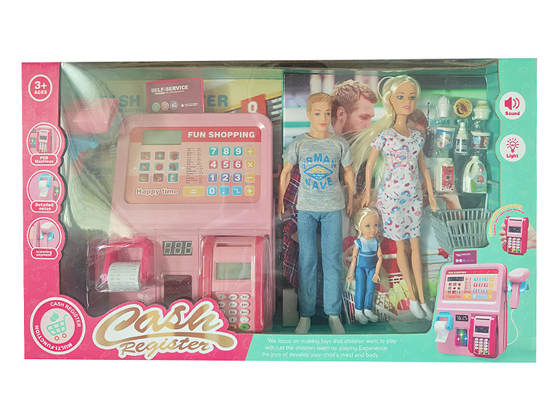 Barbie Supermarket Shopping Self Service Payment Machine Set toys