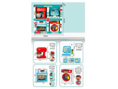 B/O Beat Up Machine & Cash Register & Oven & Washer toys