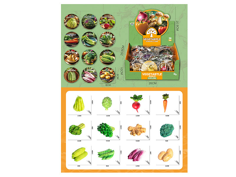 Vegetable(36pcs) toys