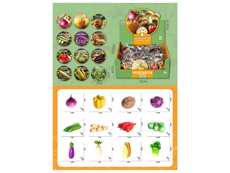 Vegetable(36pcs) toys