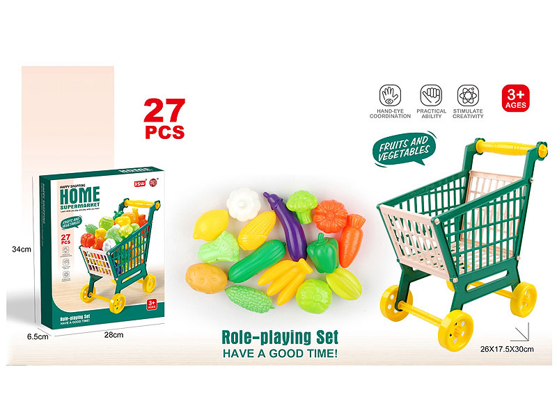 Shopping Cart & Fruit toys