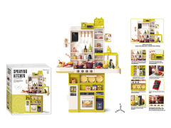 103CM Spray Water Kitchen Set W/L_S toys