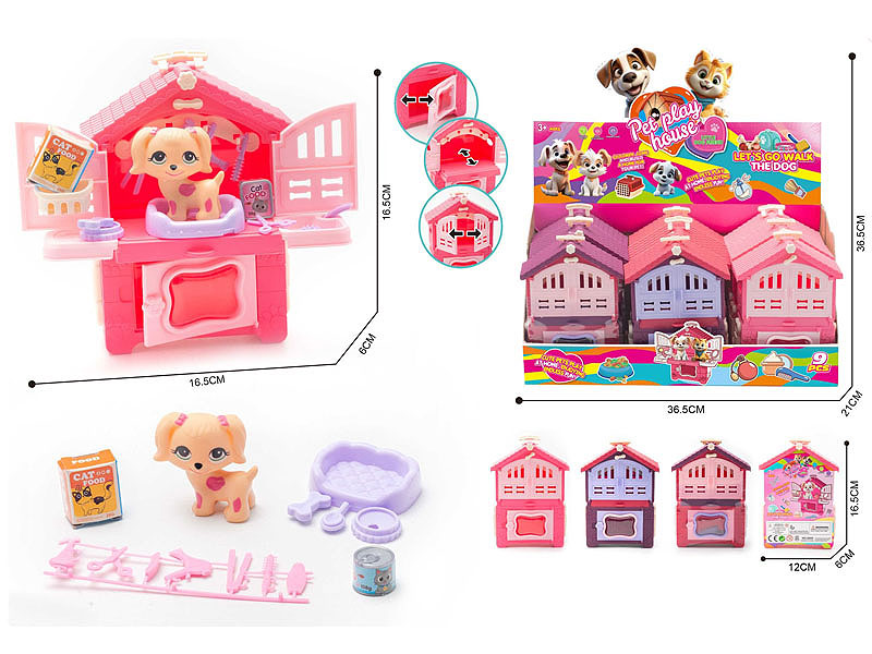 Pet Cat Horse Set(9in1) toys