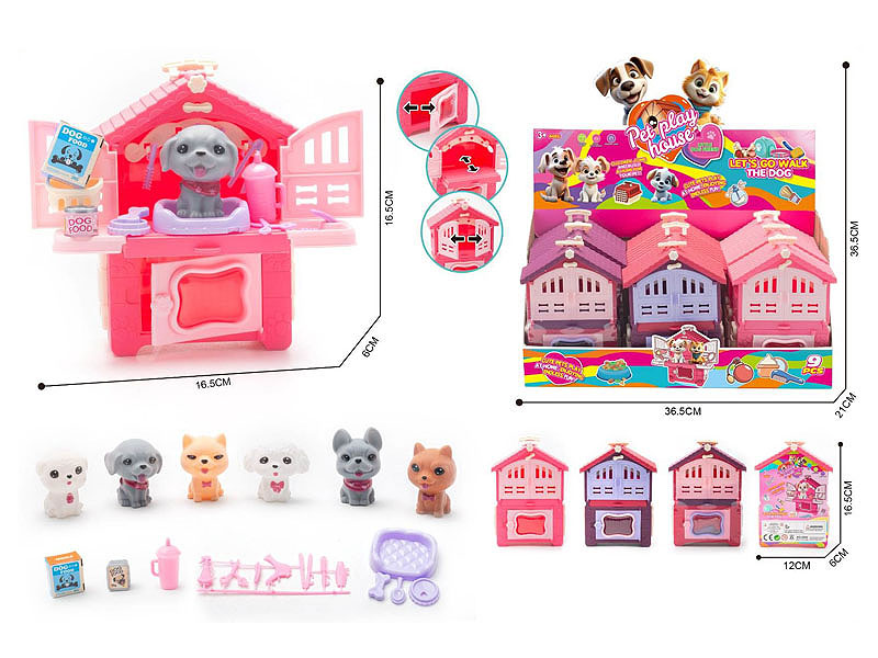 Pet Dog Horse Set(9in1) toys