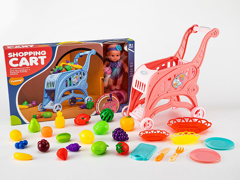 Shopping Car Set & 9inch Doll toys