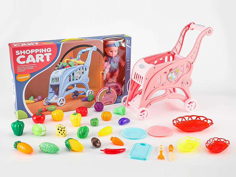 Shopping Car Set & 9inch Doll toys