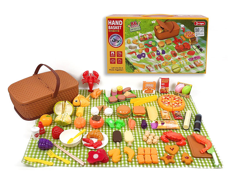 Picnic Basket Set(86pcs) toys
