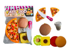 Cut Pizza Hamburger Set toys