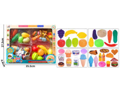 Fruit And Vegetable Dessert Burger Set toys
