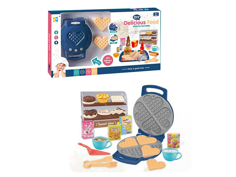 Waffle Machine W/M & Dessert Cabinet toys
