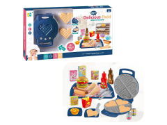Waffle Machine W/M & Hamburger Set toys