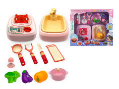 Stove W/L_M & Washing Basin toys