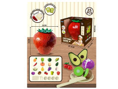 大草莓收纳可切果蔬套装