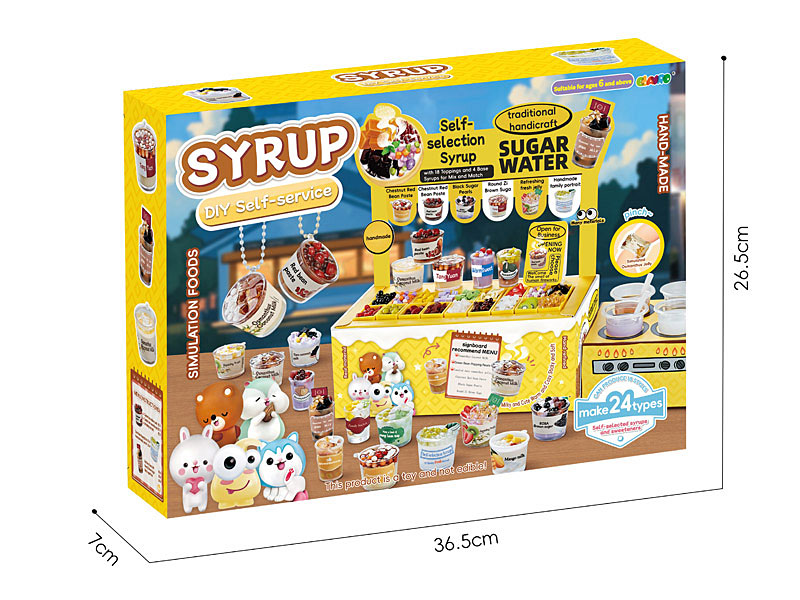 DIY Mini Self Service Sugar Water Shop toys
