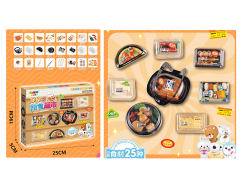 DIY Miniature Cooked Food Supermarket toys