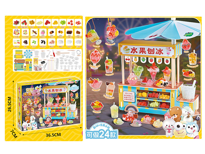 DIY Mini Fruit Shaved Ice toys