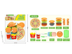 Cut Pizza Hamburger Set toys