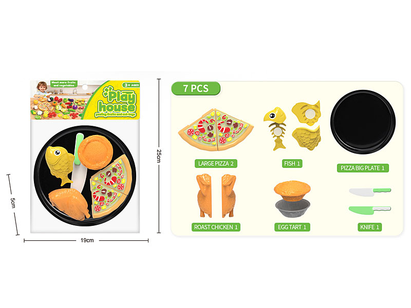 Cutting Seafood Pizza Set toys