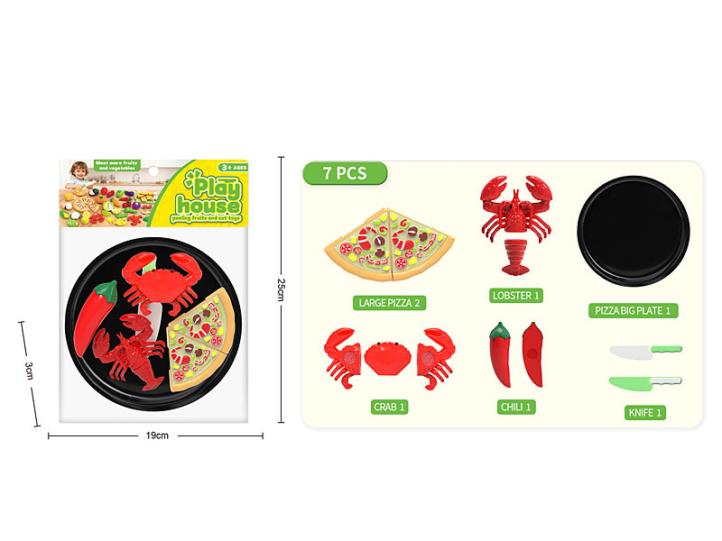 Cutting Seafood Pizza Set toys