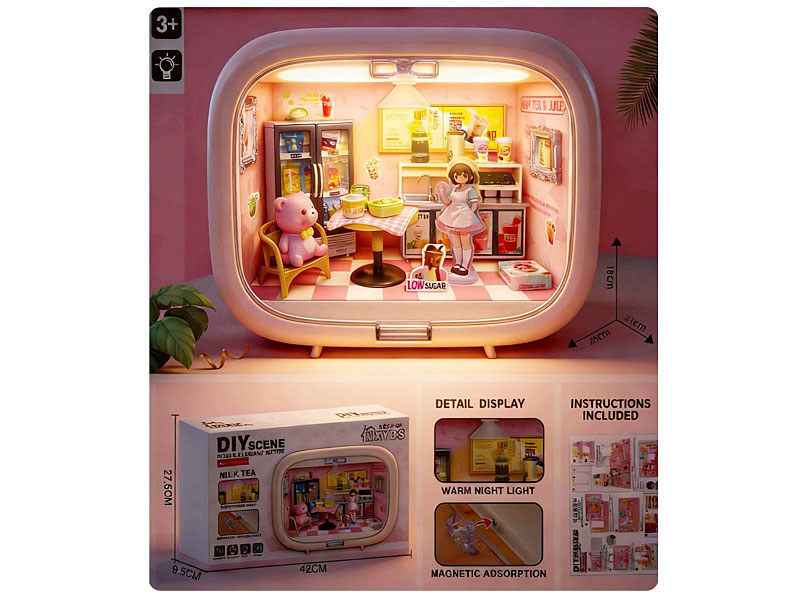 Milk Tea Shop W/L toys