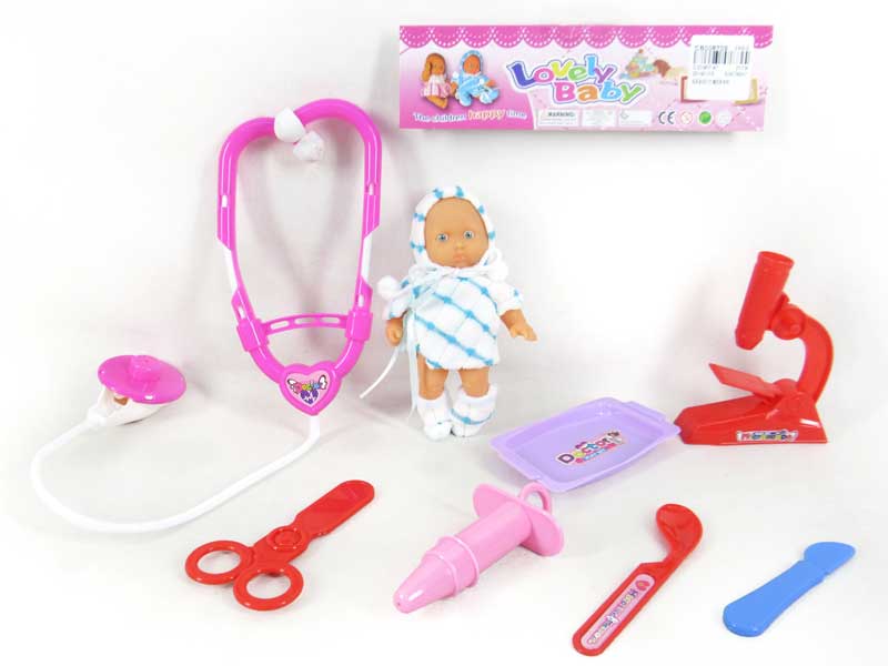 Doctor Set & 5.5inch Brow Doll toys
