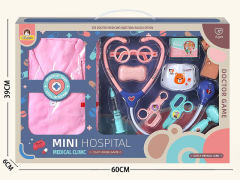 粉色医疗小诊所护士套装带IC