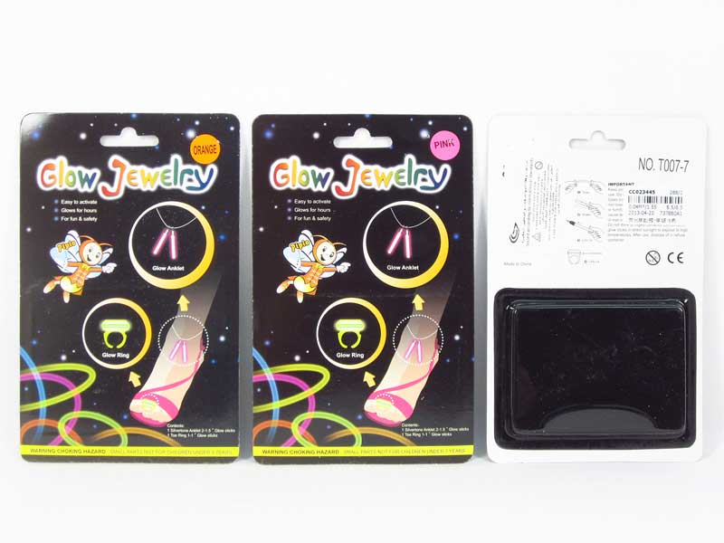 Glow Finger Ring & Necklace(6C) toys