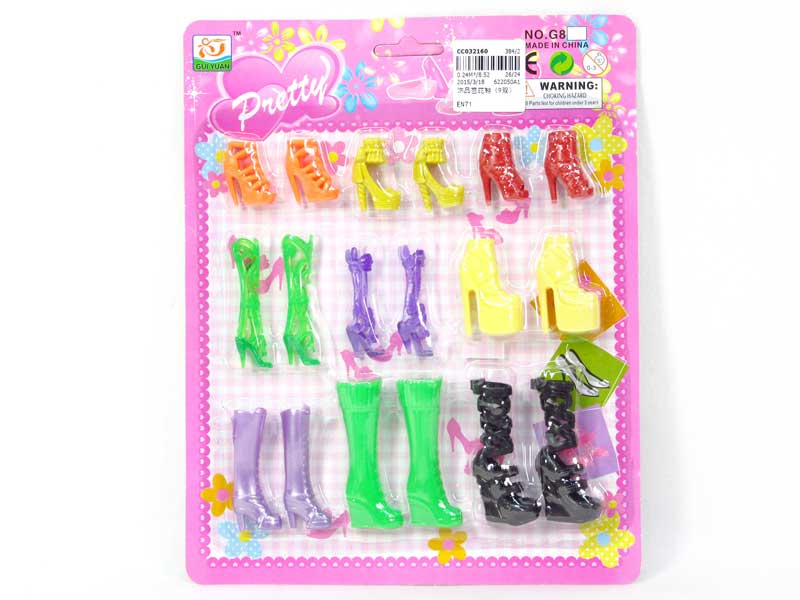 Beauty Set Shoes(9in1) toys