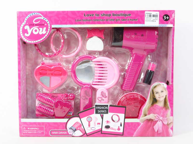 B/O Turbo Hairdryer Set toys