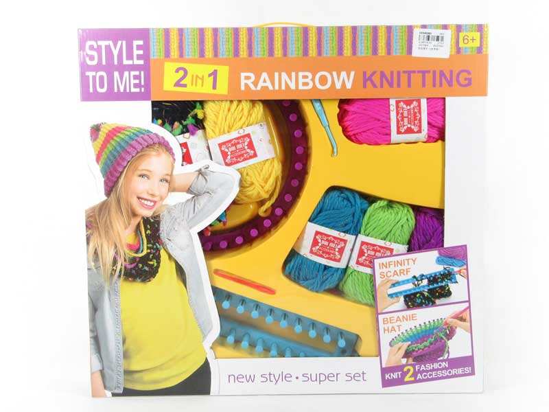 Rainbow Knitting toys