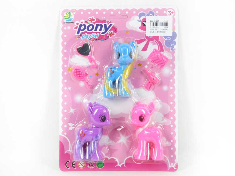 Beauty Horse Set(3in1) toys