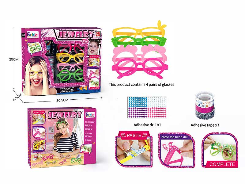 DIY Glasses Beauty Set toys