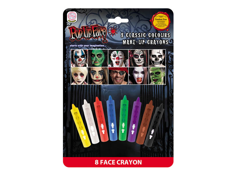 8 Classic Colors Makeup Crayons toys