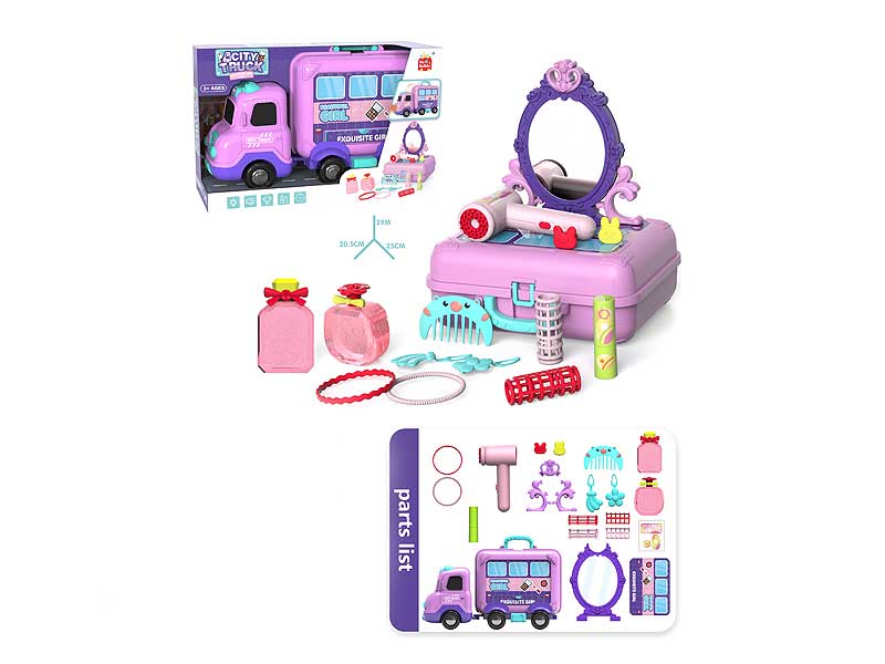 Storage Vehicle W/L_S & Jewelry Set toys