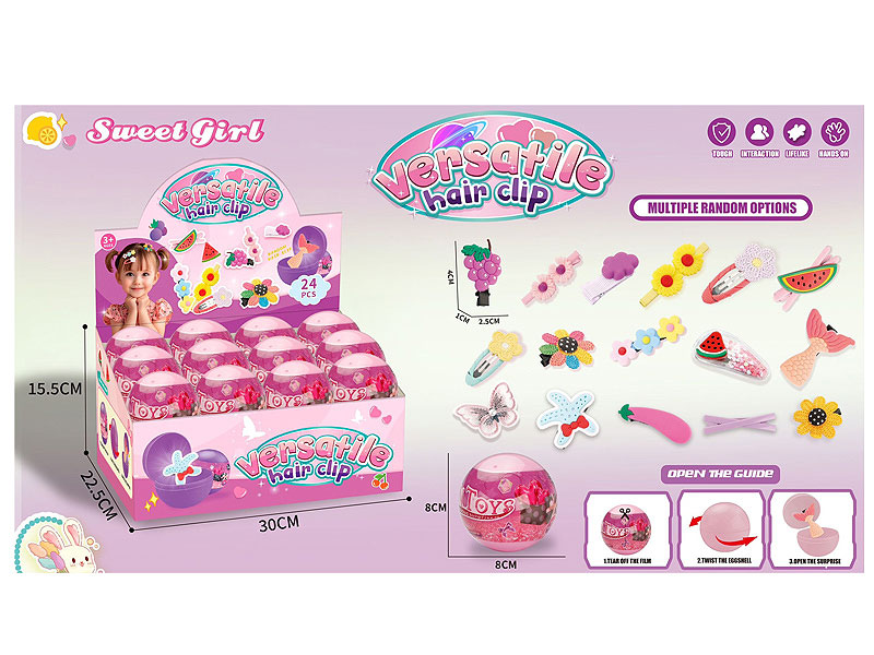 Hairpin(24in1) toys
