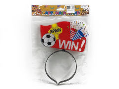 世界杯西班牙足球发箍带闪光(包电)