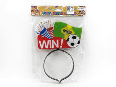 世界杯巴西足球发箍带闪光(包电)