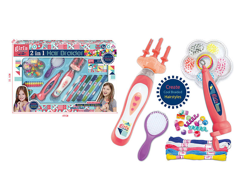 2in1 Electric Hair Braiding Set toys
