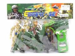 Soldier Set & Free Wheel  Car(2C) toys