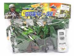 Soldier Set & Free Wheel  Car(2C) toys