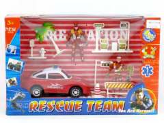 Fire Control Set & Free Wheel Police Car toys