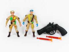 Soldier & Toy Gun(2in1) toys