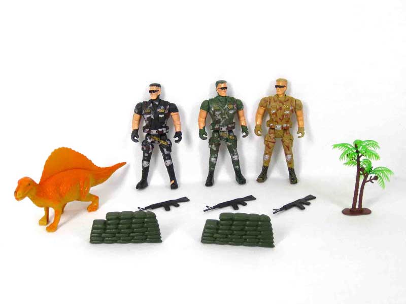 Soldier Set & Dinosaur toys