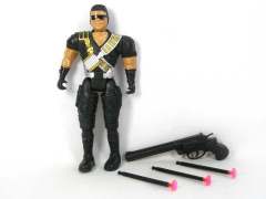 Soldier & Soft Bullet Gun(3C) toys